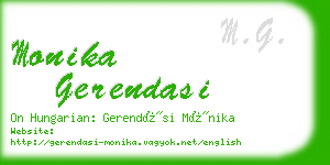 monika gerendasi business card